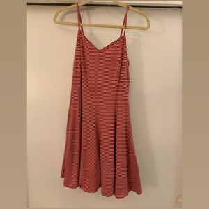 Orange and Black Striped Dress